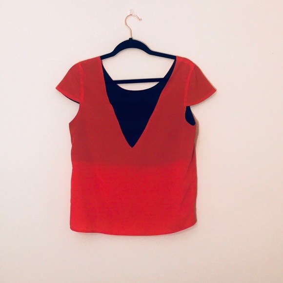 Funky Orange Top with Back Detail - Picture 2 of 4